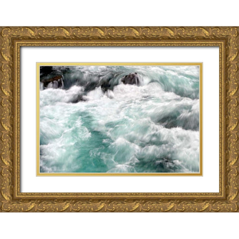 Hamma Hamma Current I Gold Ornate Wood Framed Art Print with Double Matting by Taylor, Douglas