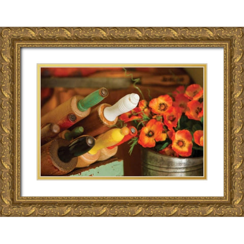 Rolling Pins I Gold Ornate Wood Framed Art Print with Double Matting by Clayton-Thompson, Philip