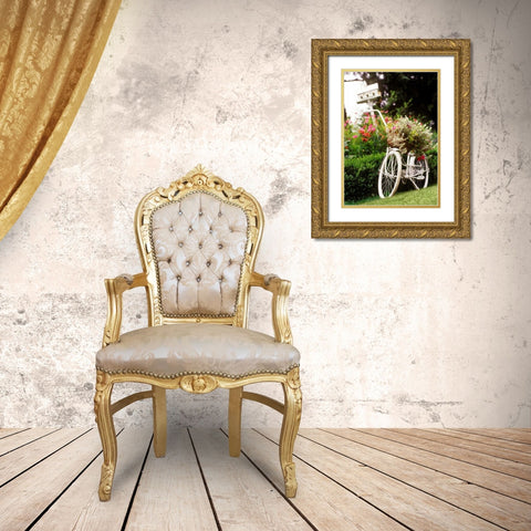 Vintage Bicycle I Gold Ornate Wood Framed Art Print with Double Matting by Clayton-Thompson, Philip
