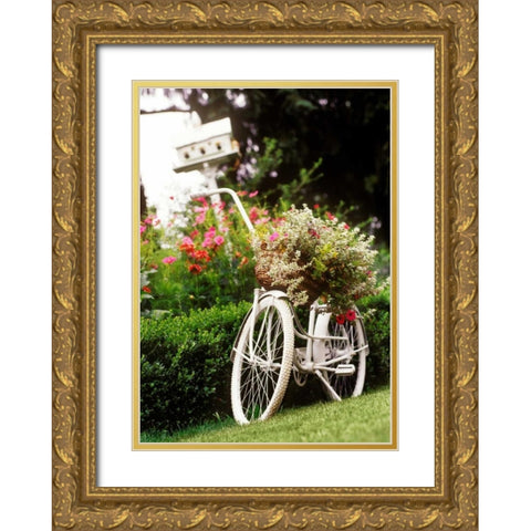 Vintage Bicycle I Gold Ornate Wood Framed Art Print with Double Matting by Clayton-Thompson, Philip