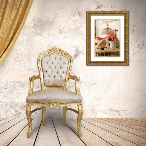 Summer Arrangement I Gold Ornate Wood Framed Art Print with Double Matting by Clayton-Thompson, Philip