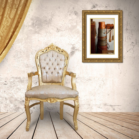 Hat Boxes II Gold Ornate Wood Framed Art Print with Double Matting by Clayton-Thompson, Philip