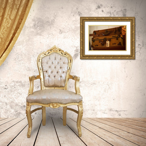 Time to Travel I Gold Ornate Wood Framed Art Print with Double Matting by Clayton-Thompson, Philip