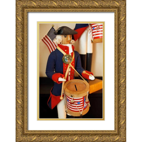 Patriotic I Gold Ornate Wood Framed Art Print with Double Matting by Clayton-Thompson, Philip