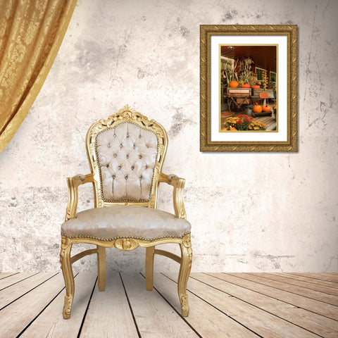 Autumn Harvest I Gold Ornate Wood Framed Art Print with Double Matting by Clayton-Thompson, Philip