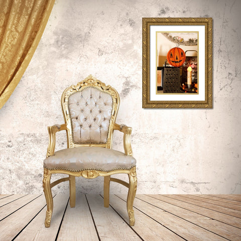 Halloween V Gold Ornate Wood Framed Art Print with Double Matting by Clayton-Thompson, Philip