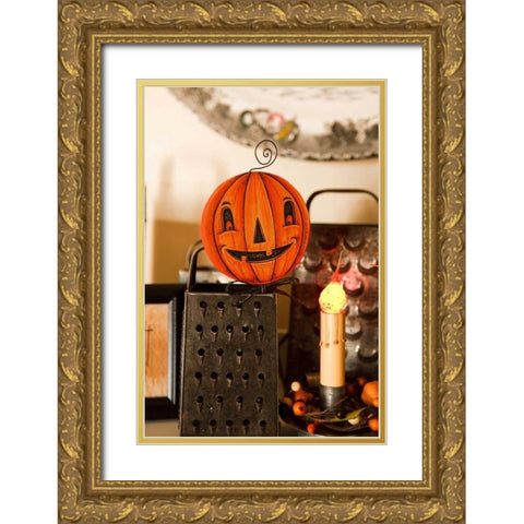 Halloween V Gold Ornate Wood Framed Art Print with Double Matting by Clayton-Thompson, Philip