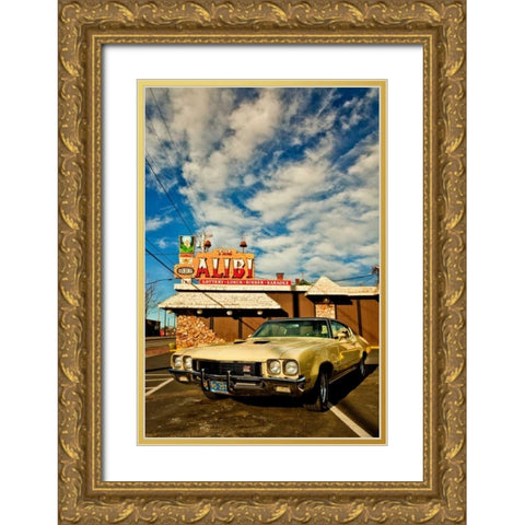 Vintage Car I Gold Ornate Wood Framed Art Print with Double Matting by Clayton-Thompson, Philip
