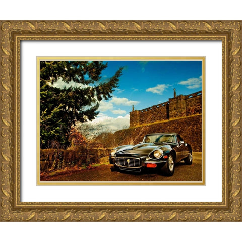 Vintage Car III Gold Ornate Wood Framed Art Print with Double Matting by Clayton-Thompson, Philip