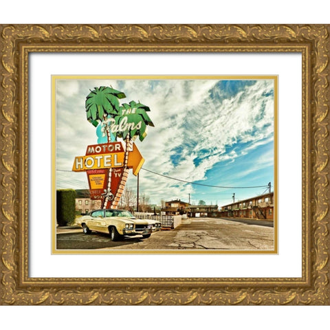 Vintage Car IV Gold Ornate Wood Framed Art Print with Double Matting by Clayton-Thompson, Philip
