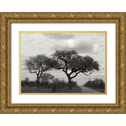 Tree II Gold Ornate Wood Framed Art Print with Double Matting by Underdahl, Dana