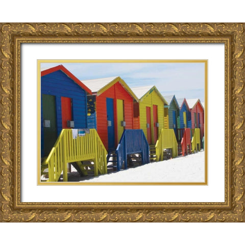 Beach Cottages III Gold Ornate Wood Framed Art Print with Double Matting by Underdahl, Dana