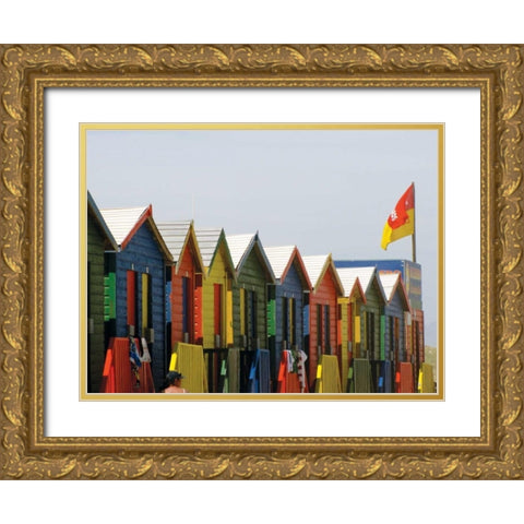 Beach Cottages IV Gold Ornate Wood Framed Art Print with Double Matting by Underdahl, Dana