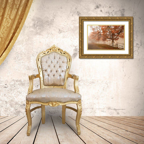 Misty Romance Gold Ornate Wood Framed Art Print with Double Matting by Geyman, Vitaly