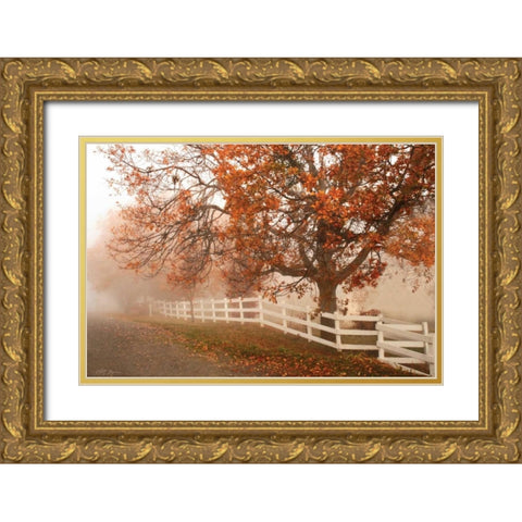 Misty Romance Gold Ornate Wood Framed Art Print with Double Matting by Geyman, Vitaly