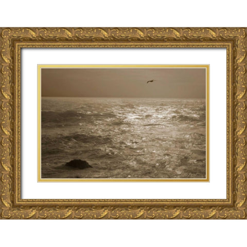 Pearl Ocean Gold Ornate Wood Framed Art Print with Double Matting by Geyman, Vitaly