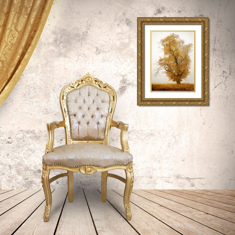 Autumn Mist I Gold Ornate Wood Framed Art Print with Double Matting by Geyman, Vitaly