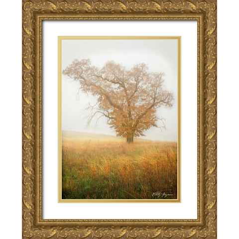 Autumn Mist II Gold Ornate Wood Framed Art Print with Double Matting by Geyman, Vitaly