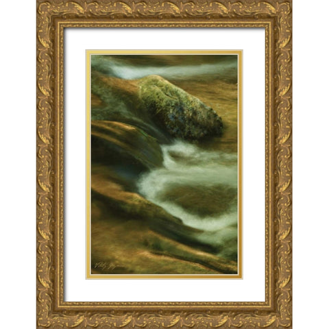 Soothing Waters X Gold Ornate Wood Framed Art Print with Double Matting by Geyman, Vitaly