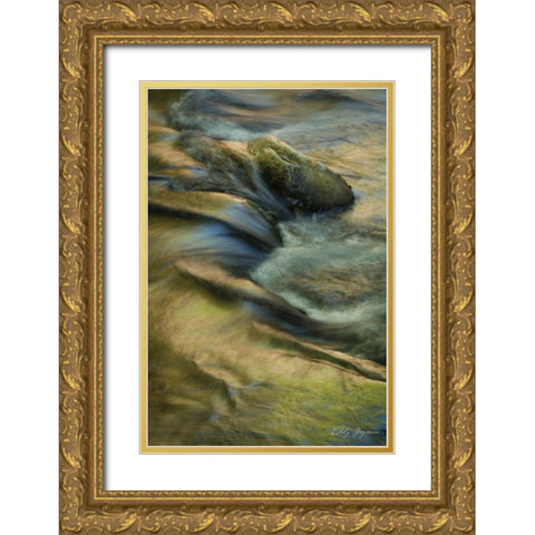 Soothing Waters XI Gold Ornate Wood Framed Art Print with Double Matting by Geyman, Vitaly