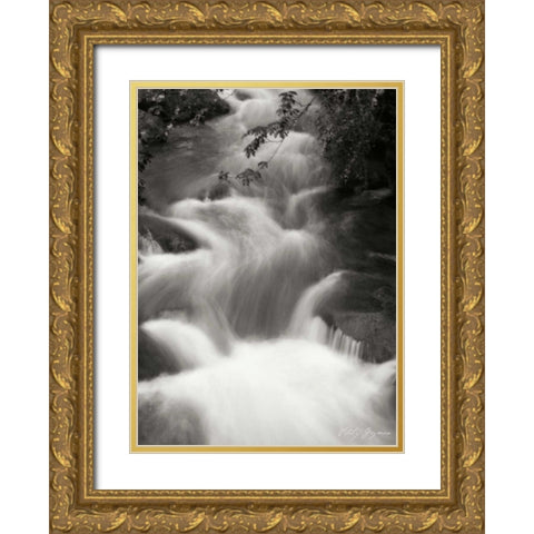 Flowing Waters I Gold Ornate Wood Framed Art Print with Double Matting by Geyman, Vitaly