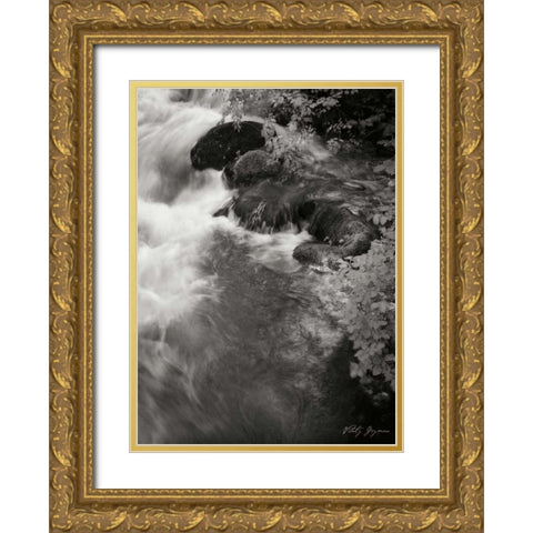 Flowing Waters II Gold Ornate Wood Framed Art Print with Double Matting by Geyman, Vitaly