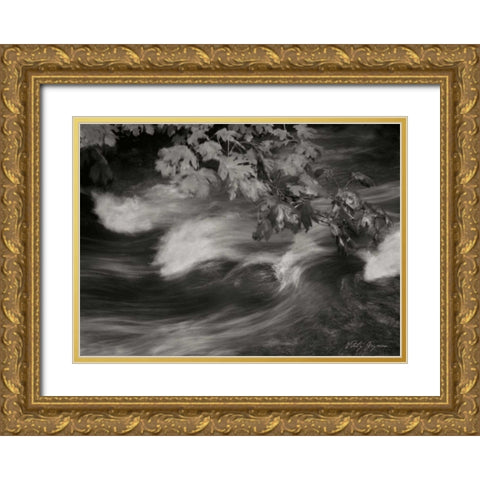 Flowing Waters X Gold Ornate Wood Framed Art Print with Double Matting by Geyman, Vitaly