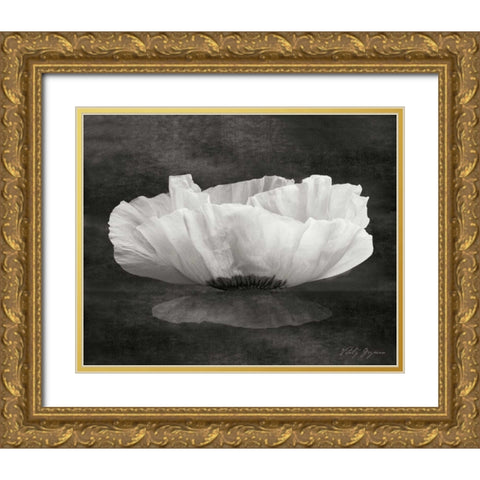 Poppy Mirage Gold Ornate Wood Framed Art Print with Double Matting by Geyman, Vitaly