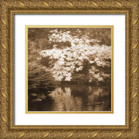 Autumn Reflections I Gold Ornate Wood Framed Art Print with Double Matting by Geyman, Vitaly