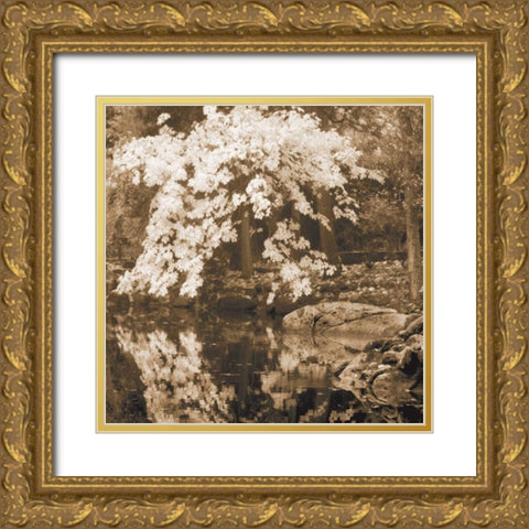 Autumn Reflections II Gold Ornate Wood Framed Art Print with Double Matting by Geyman, Vitaly