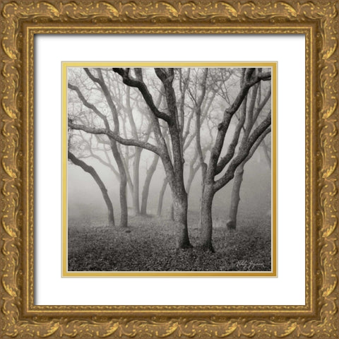 Misty Dance Sq Gold Ornate Wood Framed Art Print with Double Matting by Vitaly, Geyman