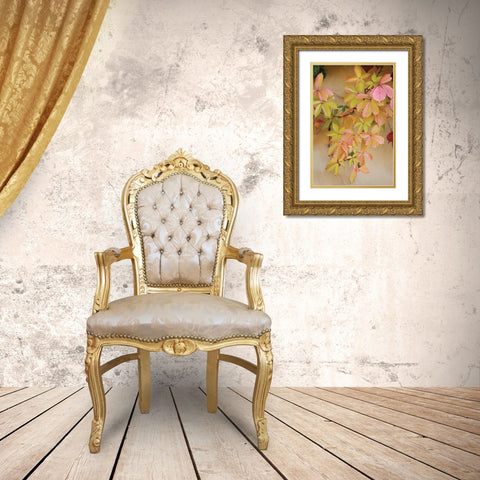 Vine Leaf Romance II Gold Ornate Wood Framed Art Print with Double Matting by Vitaly, Geyman