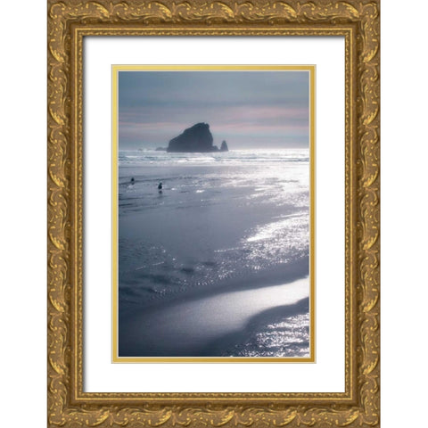 Seashore Serenity II Gold Ornate Wood Framed Art Print with Double Matting by Geyman, Vitaly