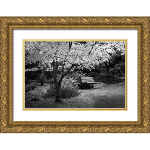 Contemplation I B and W Gold Ornate Wood Framed Art Print with Double Matting by Geyman, Vitaly