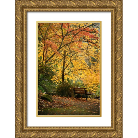 Fall Abundance I Gold Ornate Wood Framed Art Print with Double Matting by Geyman, Vitaly