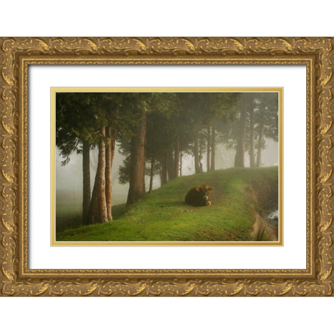 Mystic Woods II Gold Ornate Wood Framed Art Print with Double Matting by Geyman, Vitaly