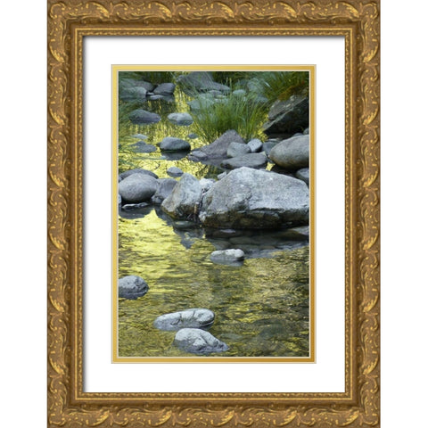 Lucious Falls II Gold Ornate Wood Framed Art Print with Double Matting by Geyman, Vitaly