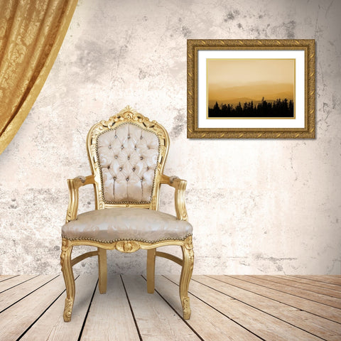 Shasta Silence I Gold Ornate Wood Framed Art Print with Double Matting by Geyman, Vitaly