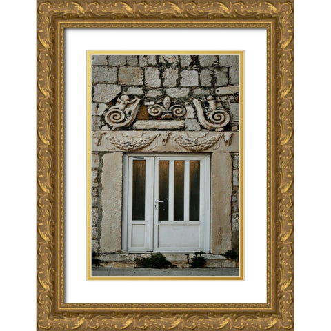 Croatia Door II Gold Ornate Wood Framed Art Print with Double Matting by Geyman, Vitaly