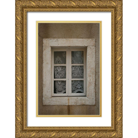 Croatia Window II Gold Ornate Wood Framed Art Print with Double Matting by Geyman, Vitaly