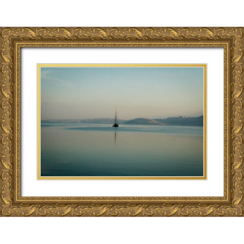 Croatia Sea Gold Ornate Wood Framed Art Print with Double Matting by Geyman, Vitaly