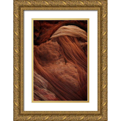 Fish Net Mystery III Gold Ornate Wood Framed Art Print with Double Matting by Geyman, Vitaly