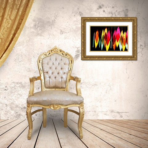 Chimes II Gold Ornate Wood Framed Art Print with Double Matting by White, Leesa