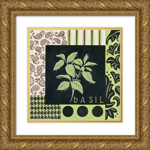 Herbal Zest III Gold Ornate Wood Framed Art Print with Double Matting by Peyton, Hanna
