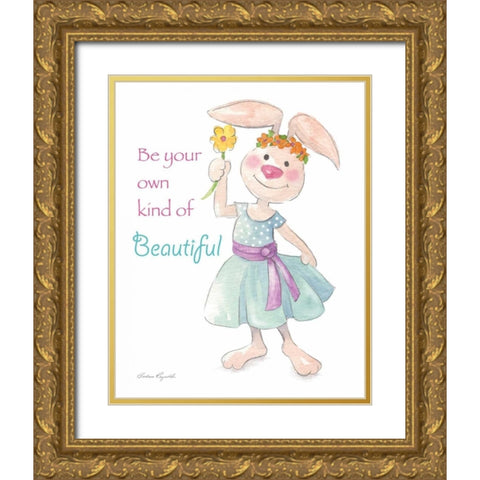 Beautiful Gold Ornate Wood Framed Art Print with Double Matting by Reynolds, Barbara
