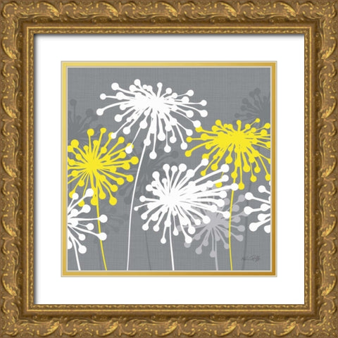 Dandelion I Gold Ornate Wood Framed Art Print with Double Matting by Ruff, Kris
