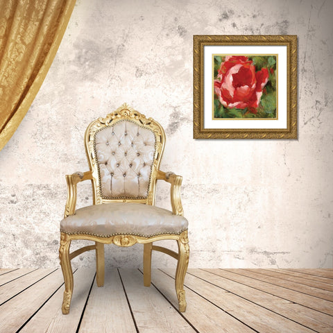 Tulip Gold Ornate Wood Framed Art Print with Double Matting by Salness, Annie
