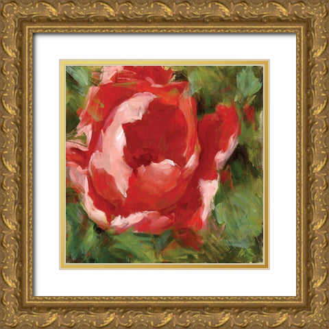 Tulip Gold Ornate Wood Framed Art Print with Double Matting by Salness, Annie