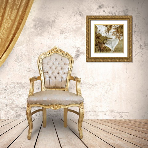 Flow I Gold Ornate Wood Framed Art Print with Double Matting by Studio 2