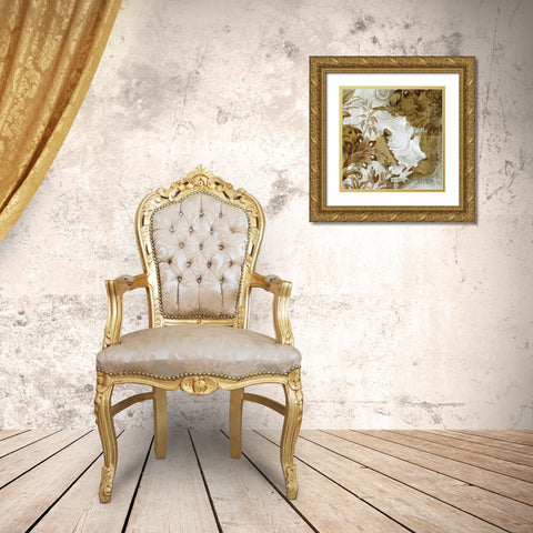 Flow II Gold Ornate Wood Framed Art Print with Double Matting by Studio 2